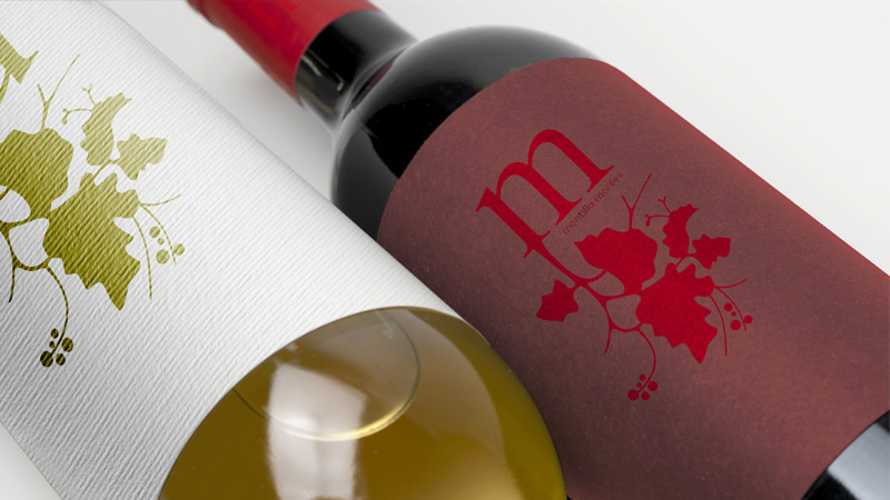 Vino-blanco-tinto Etiqueta vino blanco y vino tinto