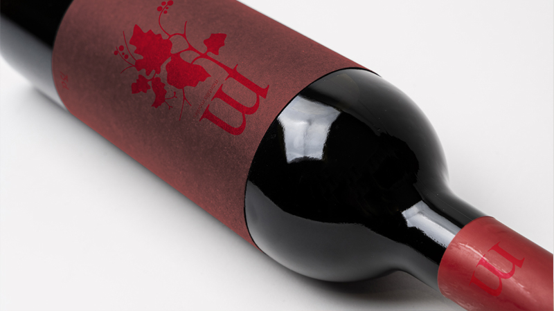 Vino-tinto Diseño de etiqueta para vino tinto